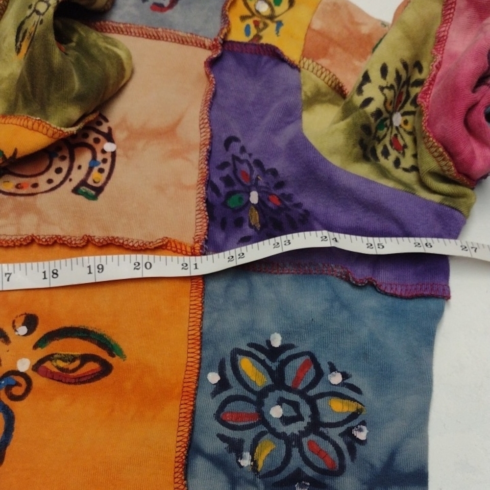 Rising International Multicolor Patchwork Hoodie,… - image 6